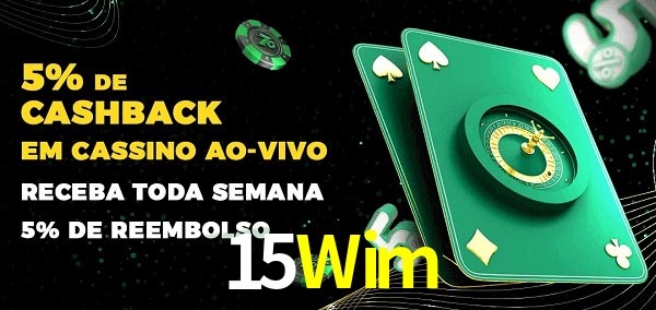 Promoções do cassino ao Vivo 15Wim